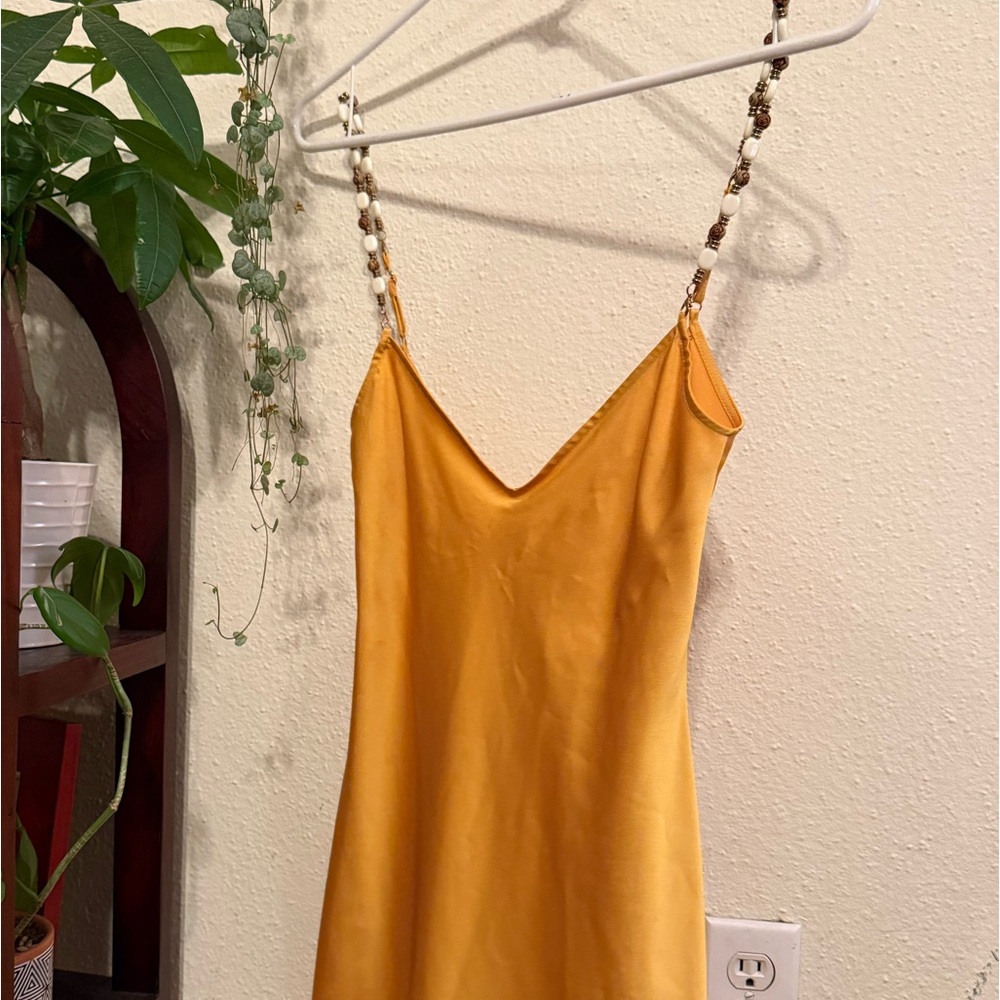 Gianni Bini Yellow Slip Dress